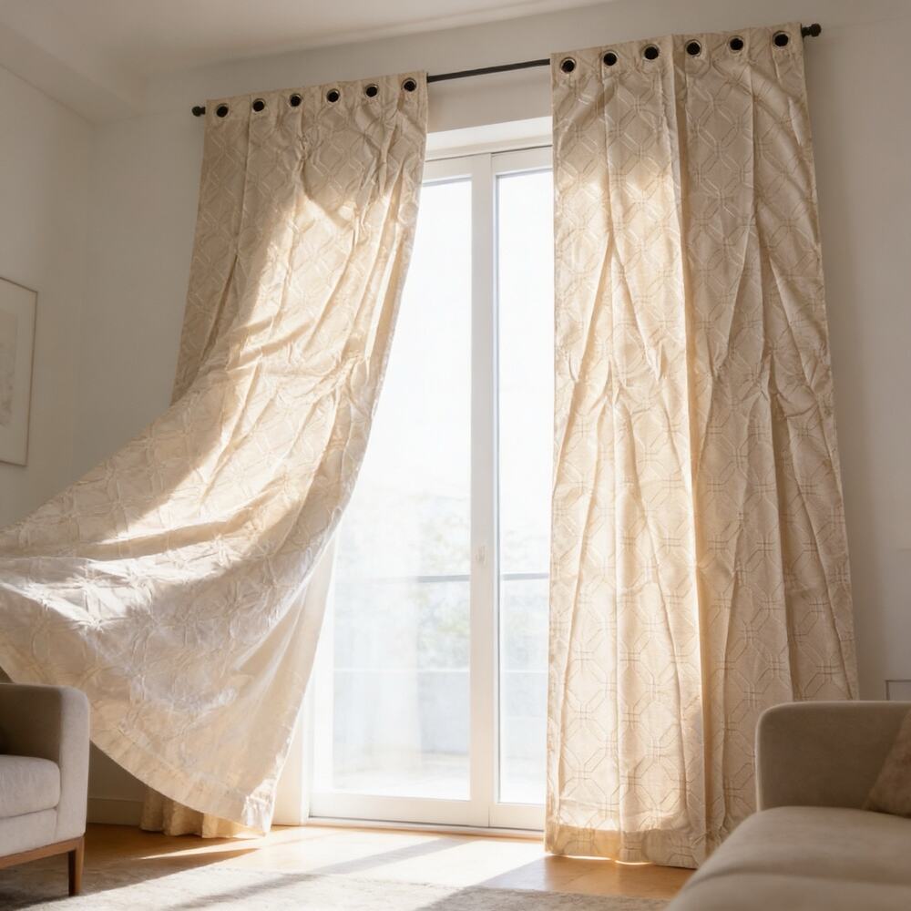 Light Filtering Embroidered Curtains